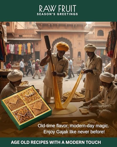Image of Hyperfoods Lohri Gifts Pack of 4 Gajak Gift Pack Lohri Gift Hamper Chikki Gift Hamper Makar Sakranti Gifts Hamper New Year Gifts Winter Delight Gajak 470 Grams Gift For New Year