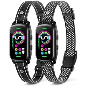 Bark Collar, 2 Pack Dog Bark Collar for Large Medium Small Dogs, Rechargeable Anti Barking Device for Dogs, Smart Training Collar with Beep Vibration 5 Sensitivity, Dog Bark Deterrent Devices