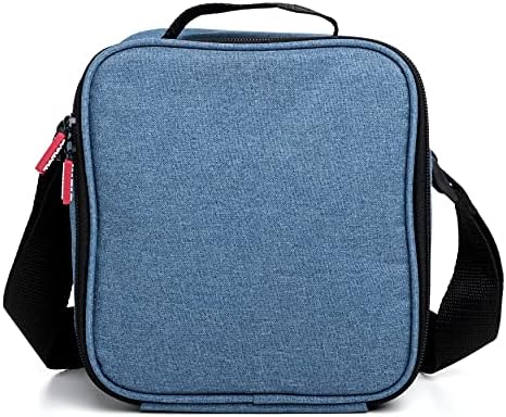 Tatay Urban Food Casual - Insulated Lunch Bag, 3L Capacity , with 2 Glass 0.57L Food Storage Container, Denim Blue, 22 x 12 x 21.5 cm