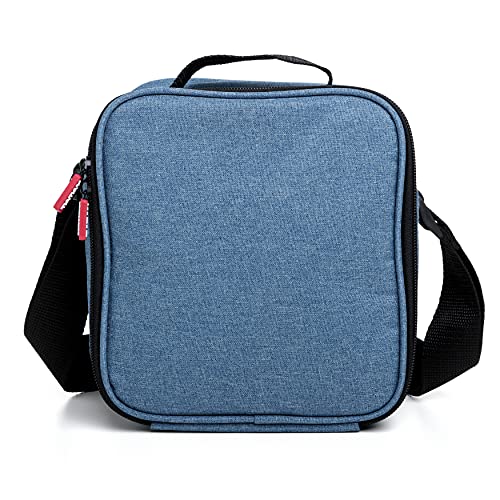 Miniatura 3 de Tatay Bolsa Termica Porta Alimentos Impermeable - Urban Food Casual Glass 3,5l 2 Tapers De Cristal 0,57l Triple Capa Aislante Cuerpo Semirrígido Bolsillo Interior 22x12x21,5cm, Azul Denim