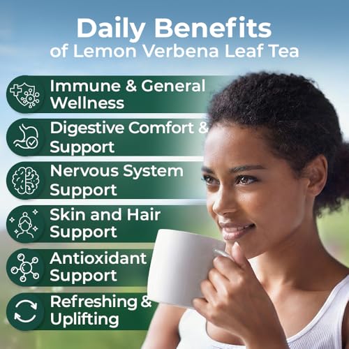 Image of 1.8 oz. Lemon Verbena Herbal Tea (Aloysia Citrodora) - 51g Dried Lemon Verbena Herb Tea Cedron