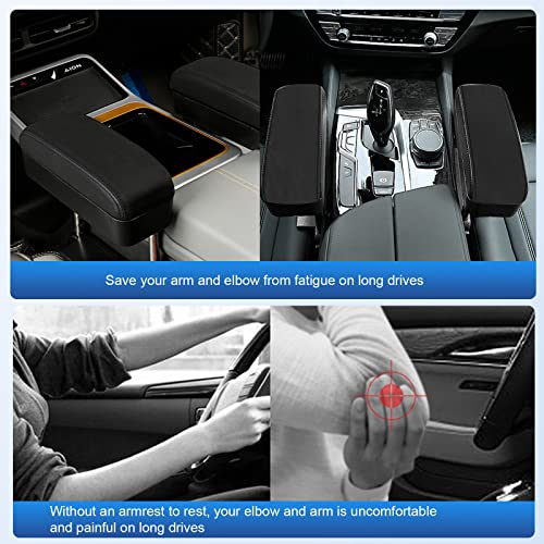 Image of CDEFG Car Armrest Support Elbow Rest Pad Armrest Extender Console Storage Organizer Universal Fit for Most Cars