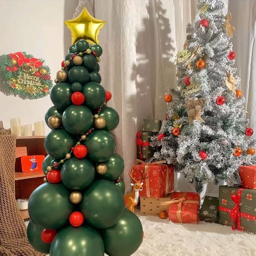 Christmas Balloon Red Green Gold Balloons for Christmas New Year Party Decorations - Image 4