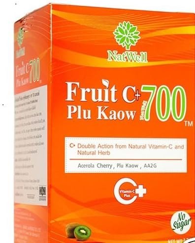 NatWell Fruit Vitamin C Plus Plu Kaow Kiwi Flavour Drink Powder (17g x 10sachets)