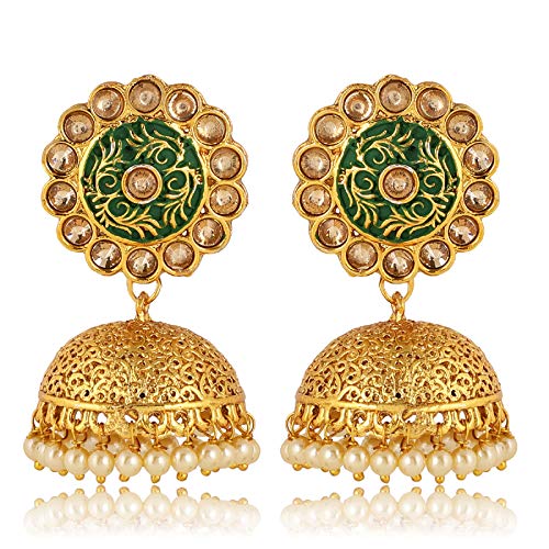 See full amazon price history chart for Shining Diva Fashion Latest Traditional Pearl Gold Plated Jhumki Earrings for Women (Green) (10966er) Shining Diva Fashion Latest Traditional Pearl Gold Plated Jhumki Earrings for Women (Green) (10966er) (B07YQWX44D) Amazon Price History, Amazon Price Tracker