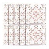 Photo Gallery sumsoctober adesivi da parete in pvc impermeabile, motivo vintage, rosa, per cucina, bagno, decorazione della casa, carta da parati autoadesiva, set da 10 pezzi, misura media 15 x 15 cm o grande 20 x Photo Gallery sumsoctober adesivi da parete in pvc impermeabile, motivo vintage, rosa, per cucina, bagno, decorazione della casa, carta da parati autoadesiva, set da 10 pezzi, misura media 15 x 15 cm o grande 20 x