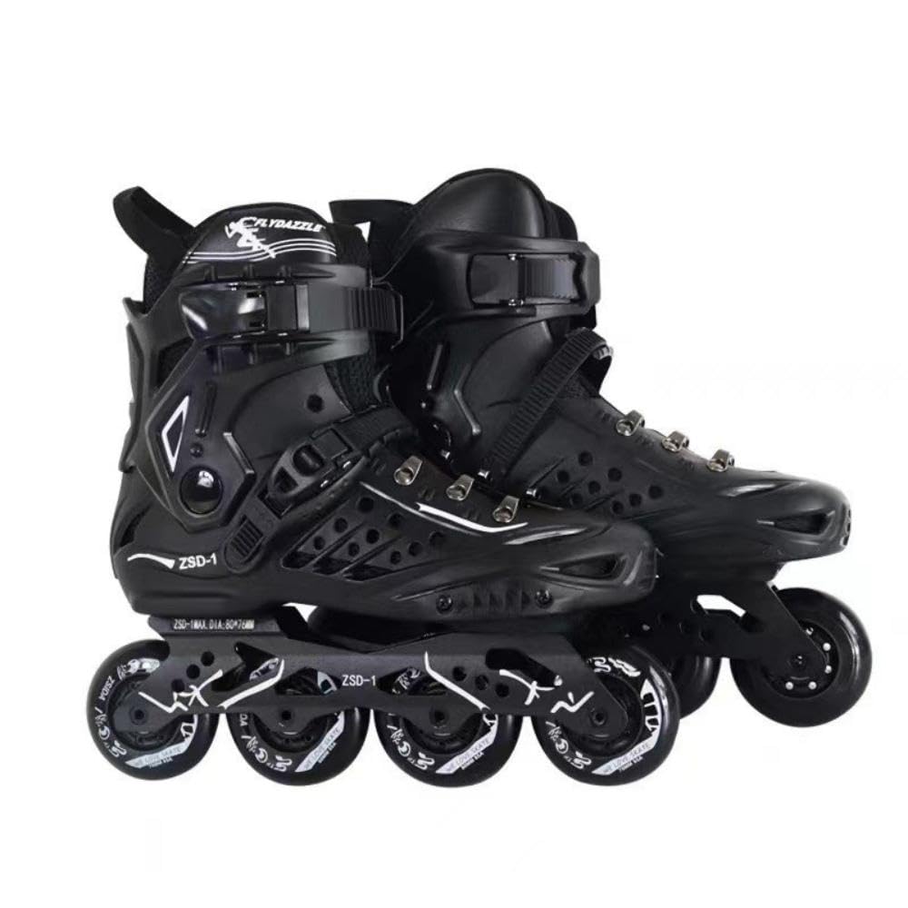 AYES Inline Skates, Men and Women Professional Roller Skates Fitness Inline Skate for Adults and Beginners Roller Skates (Black,44)