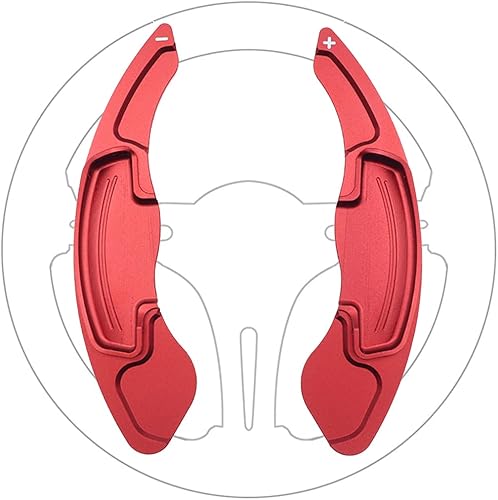 Miniatura 6 de Great-luck Juego de 2 extensiones de aluminio para palanca de cambios de volante (negro) para Honda CivicCivic Hatchback (2016 2017 2018 2019 2020