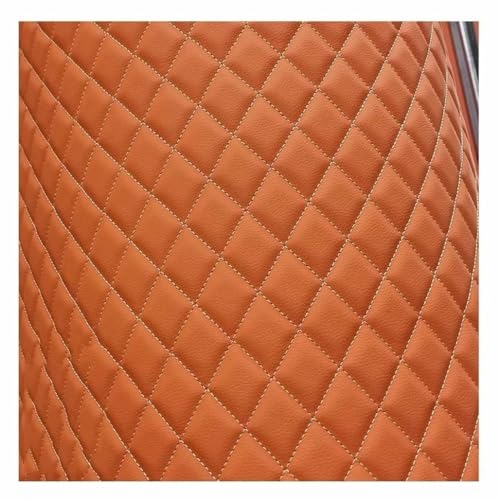 Feuille en simili cuir tissu faux cuir PU orange pour DIY et artisanat