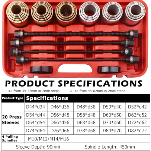 DAYUAN Lager Gummibuchsen Radlager Buchsen Silentlager Demontage Abzieher Ausdrücker Werkzeug