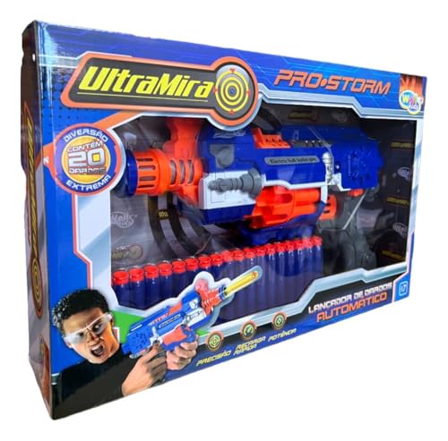 Pistola Arminha Brinquedo Tipo Nerf Automática 20 Dardos