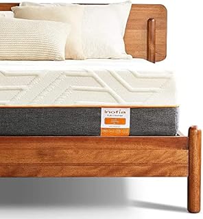 Inofia King Memory Foam Mattress, 22cm Gel Memory Foam Mattress in a Box, Medium Firm Mattress with Ultra Soft Removable Cover, Sleeps Cooler, Supportive and Pressure Relief