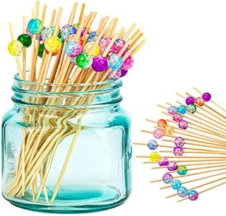 Cocktail Picks Swizzle Sticks Bamboo Skewers for Toothpicks Party Supplies Finger Food Fruits Sandwich Barbeque Snacks etc 12CM 100PCS