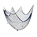 Aofox, Rete da pesca decorativa, per feste a tema pirati e spiaggia, Blu, 1 m x 2 m