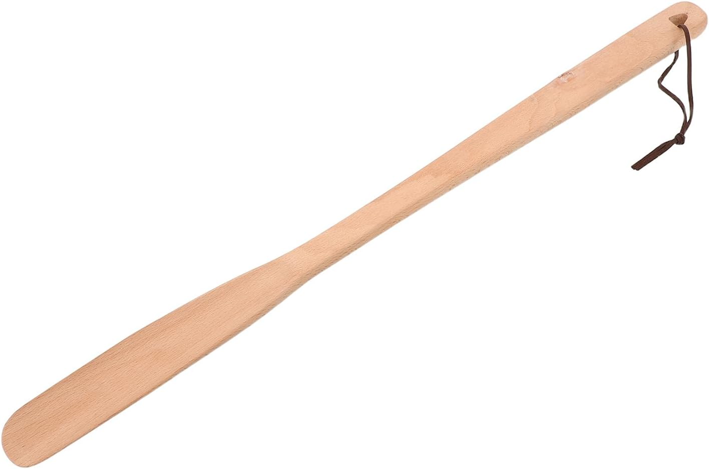 Uonlytech Wood Shoehorn with Extended Handle 21'',Boot Jack Helper Sticks
