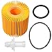 Vkinman Oil Filter Kit(5Pcs) 04152-YZZA1 Replacement for Toyota Avalon Camry Sienna Lexus ES350 RAV4