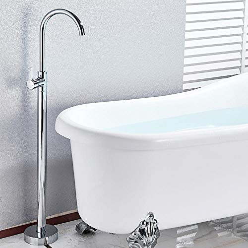 Mitigeur de robinet de salle de bains de douche sur pied chrome