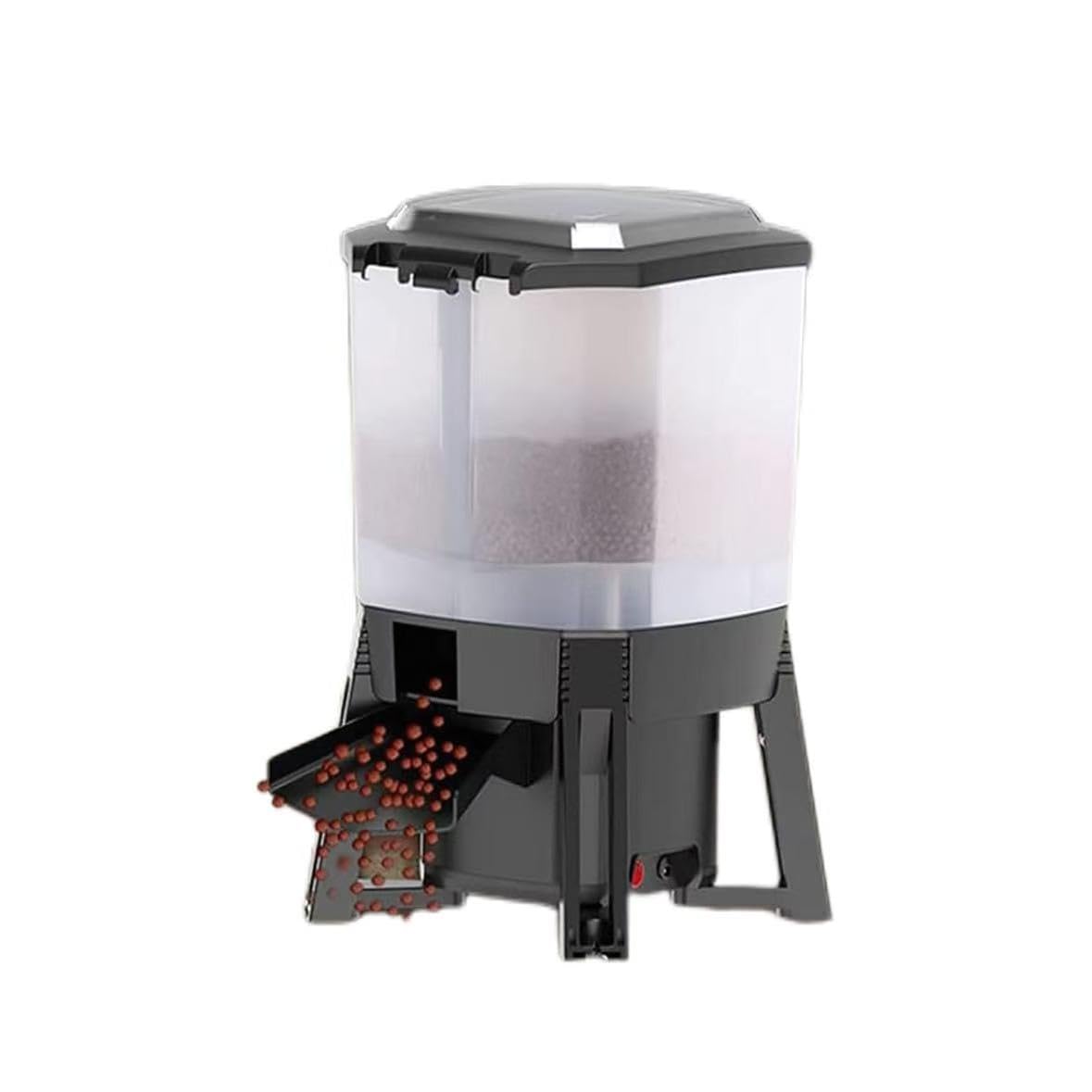 Distributore automatico di mangime per pesci, 6 l, con timer, design disperso a 120°, per acquari, ideale per vacanze e fine settimana
