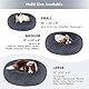 Western Home Hundebett Run, Katzenbett Flauschig, Hundekissen Kleine Hunde,Hundebett Waschbar,Hundekorb,Katzenkorb Zum Schlafen 60 cm,Dunkelgrau
