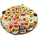 Best Cookies - 5 lb. Gourmet Christmas Cookies Platter with 125+ Cookies, Christmas Gift Baskets, Christmas Basket of Assortment Cookies for Christmas Holiday Him & Her Cookie Gifts