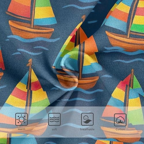 Joisal Colorful Toddler Underwear Floral 2t Cotton Panties for Girl Cute Sailboats Dark Blue Briefs Girls Undies3