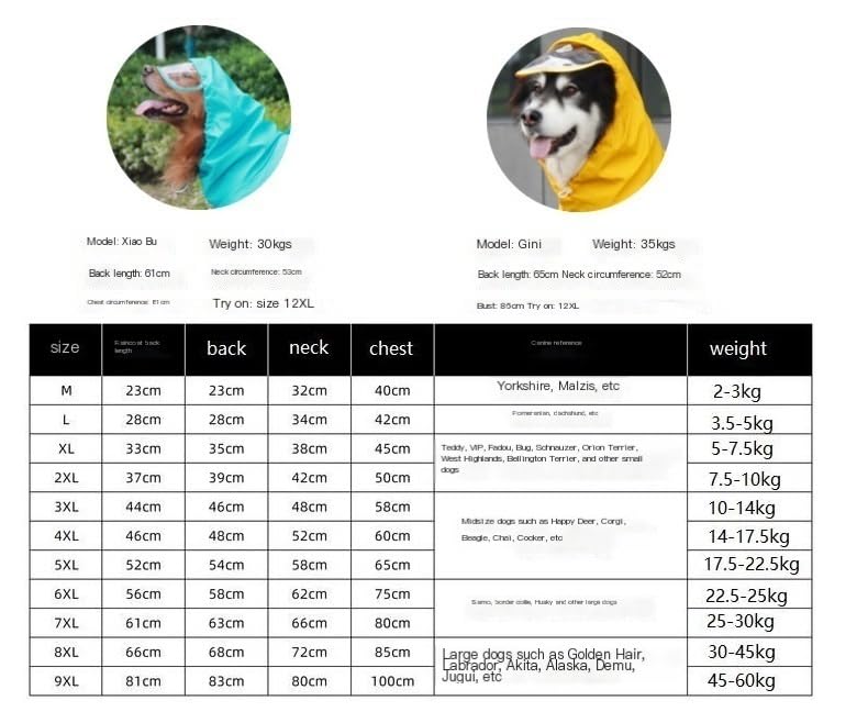 Impermeabile Per Cani Di Taglia Grande - Giacca Antipioggia Con Cappuccio - Foto 9