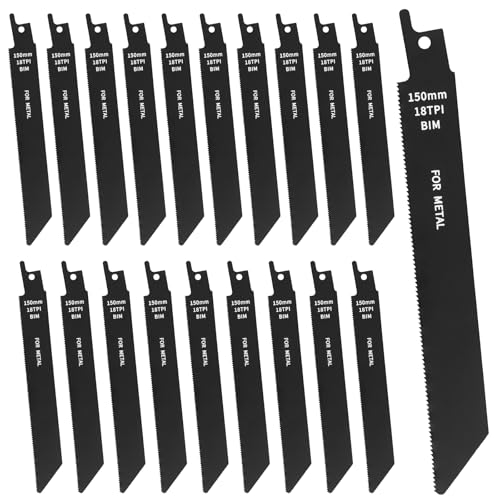 GoldOars 20 Pcs Reciprocating Saw Blade 150mm 18 TPI