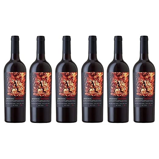 Apothic Red HalbTrocken (1 x 0.75l) 4 Apothic Red Winemaker's Blend Rotwein Wein halbtrocken Kalifornien (6 Flaschen)