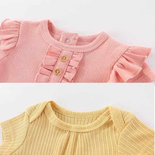 Kiddiezoom Newborn Baby Bodysuit Short-Sleeve Rompar Clothing Set 5-Piece2