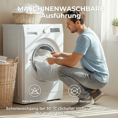 CELESTA Wärmeunterbett 150x80cm, Heizdecke mit 3 Temperaturstufen, LED-Controller & Überhitzungsschutz, maschinenwaschbar & atmungsaktiv, Weiß