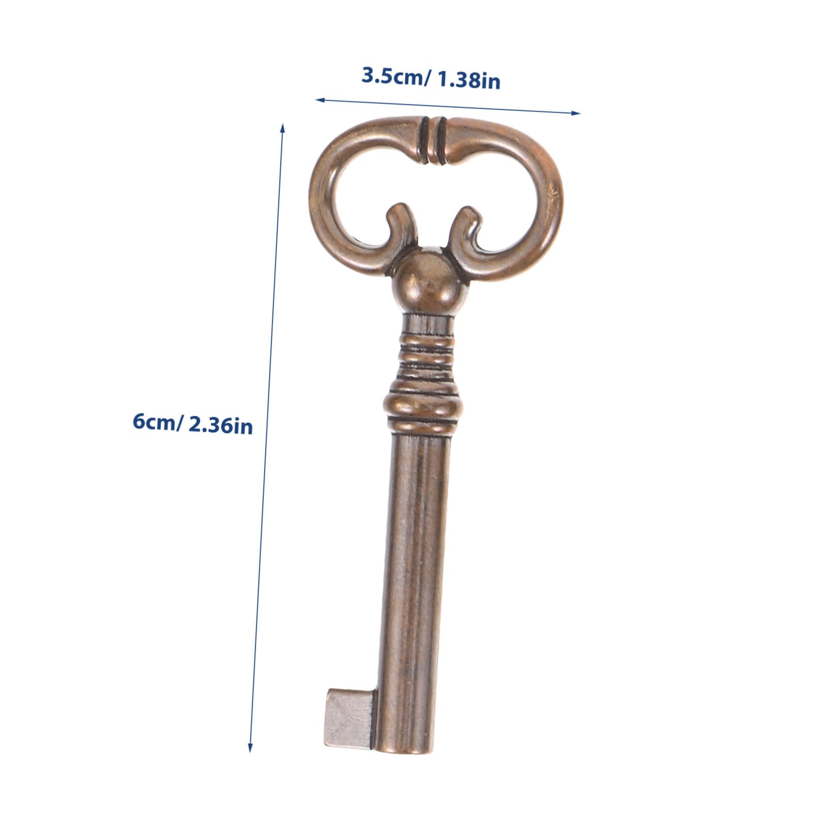 DOITOOL Serratura per Cassetto in Ottone Stile Antico con Chiave, Set per Armadietto, Protegge Documenti e Previene Furti, Chiusura Sicura e Resistente