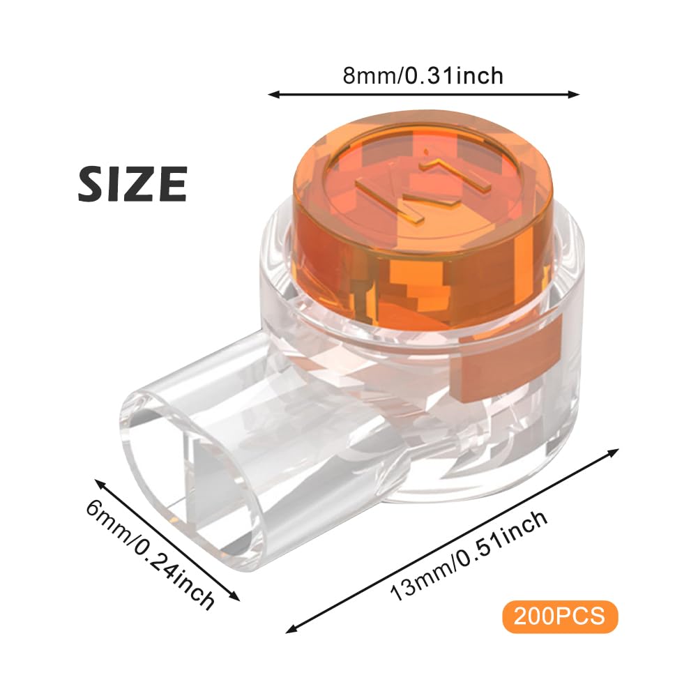 200 Pcs K1 Electrical Connectors Repair Jelly Crimps Gel Wire Connectors, Waterproof Cable Connectors - Image 2