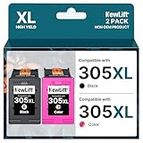 [ Qualité de produit exceptionnelle ] : Nos produits HP 305 cartouches d'impression multipack sont fabriqués avec le plus grand soin pour dépasser vos attentes. Nos cartouches 305XL assurent une clarté parfaite ainsi que des couleurs brillantes