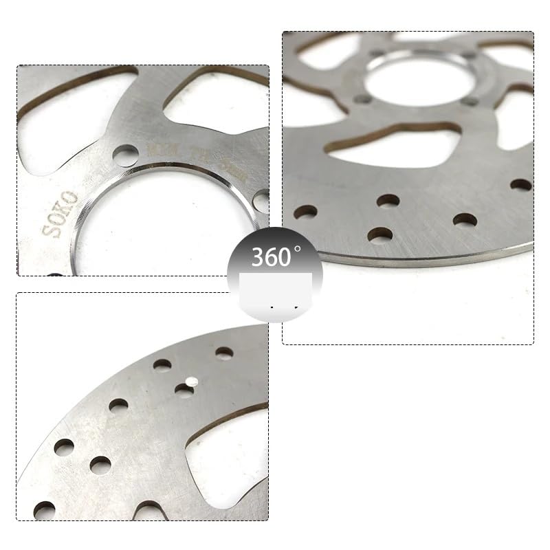 Disque de frein 180 mm avant arrière pour réparer le freinage défaillant d'un quad 49cc - 3