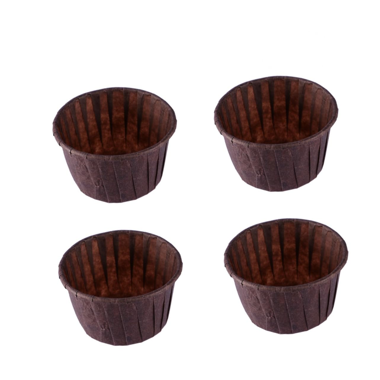 Ciieeo 200piezas Muffin Cups De Papel Para Hornear Forros Antigrasa Para Accesorios De Cocina Para Fiestas y Reuniones Color Chocolate