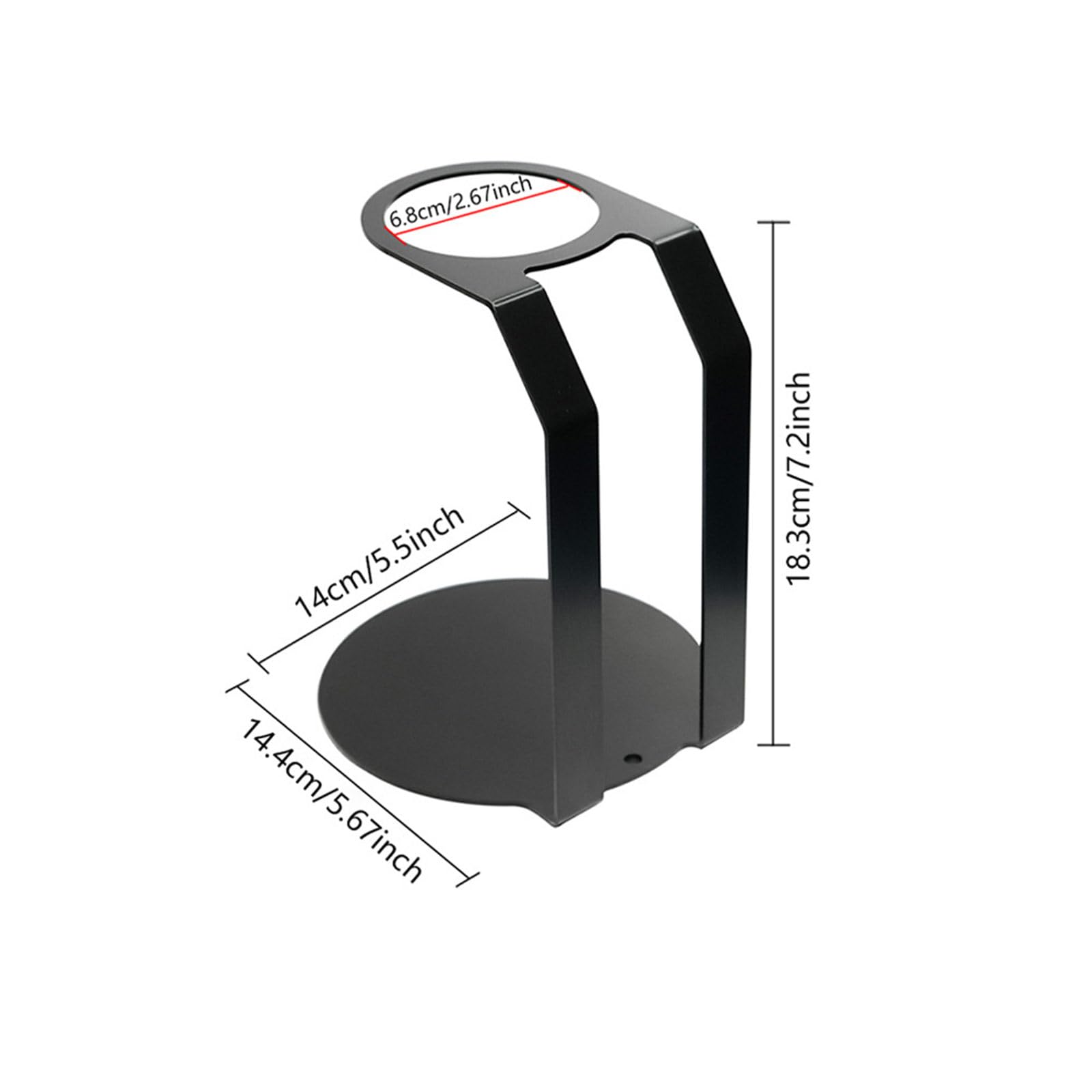 Práctico soporte de café prensado a mano, textura de hierro, soporte para máquina de café espresso, marco para preparar café