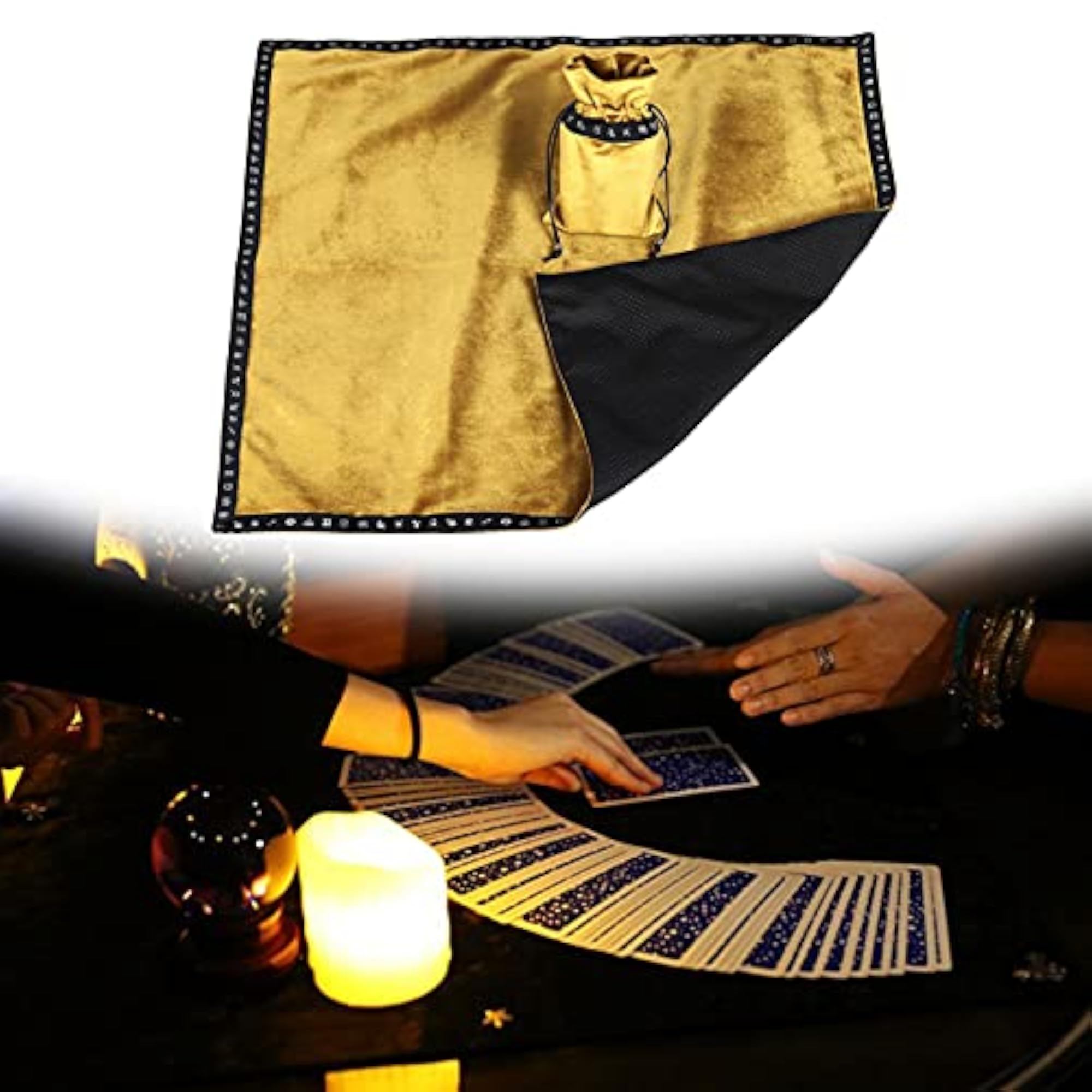 Altar Tarot Tablecloth Divination Cards Bag Wicca