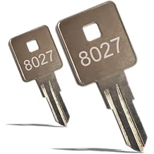 Toolbox Keys Cut to Code 8027 that fit a Craftsman. / 2 Two Keys/Also Works on Sears, Husky, Waterloo Equipment and Tool Chest. / Replacement Tool Box Key 8027
