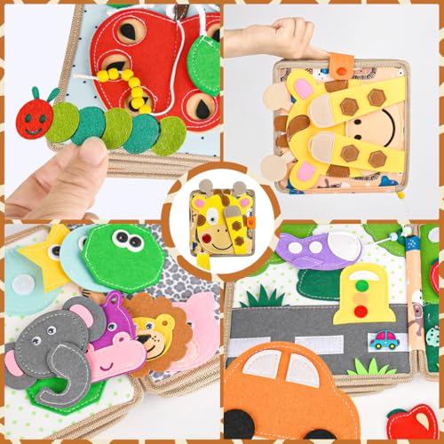Image of PATPAT Busy Board for Toddlers