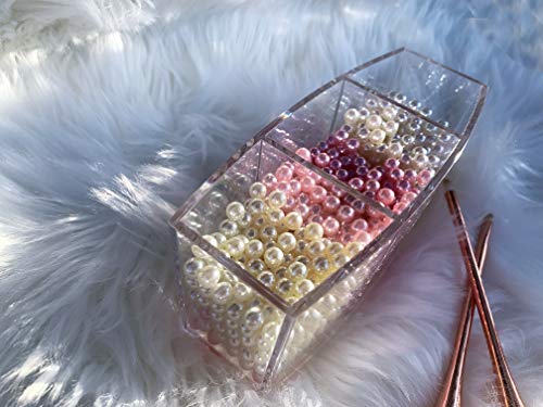 image for JC MAN Art Faux Pearls 2200-Pcs Loose Beads no Hole (8mm,Ivory) for Ma