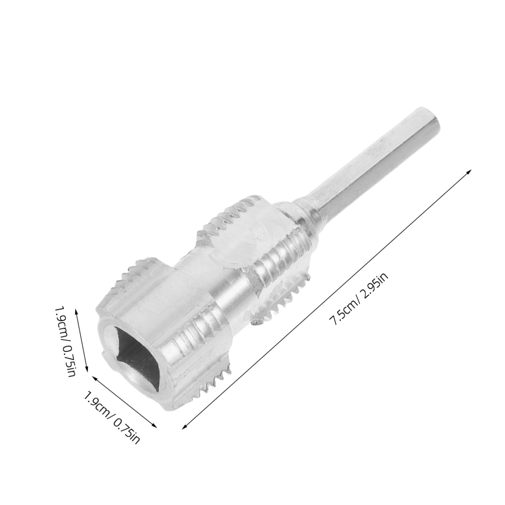 Homoyoyo Hose Thread Opener Drill Tool Electric Drill Thread Maker Kit for 1/2 3/4 Inch Pipes Easy to Use for Diy Projects