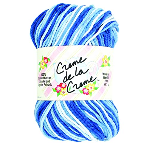 Coats: Yarn 100% Cotton Crochet Thread, Weight: 4, Blue Tones