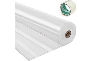 Premium UV Resistant 6 Mil Clear Greenhouse Plastic Sheeting: 12 x 25 Feet