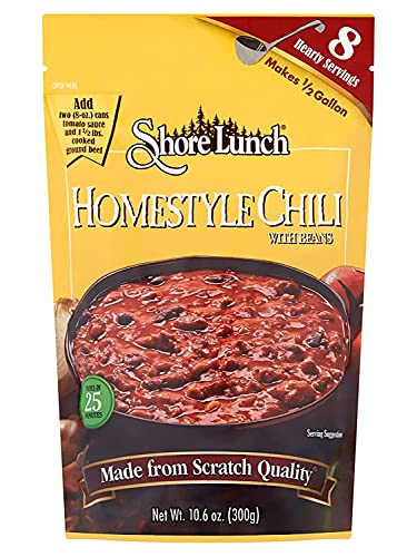 Shore Lunch Homestyle Chili with Beans Soup Mix, 10.6 oz (Pack of 6)