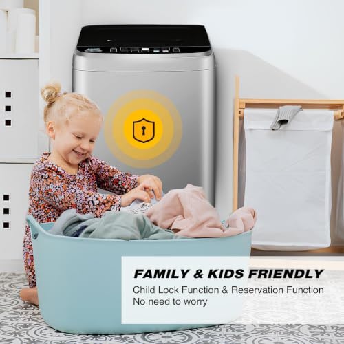 Image of Portable Washing Machine Full Automatic 17.7lbs Small Washing Machine