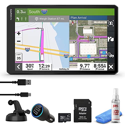Garmin 010-02738-00_AG2 Dēzl Otr610, Large, Easy-To-Read 6 Inch Display Custom Truck Routing, High-Resolution Birdseye Satellite Imagery, Commercial Gps Navigation For Semi Trucker Drivers Bundle cover