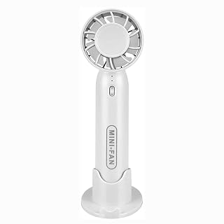 vivinin Mini Fan Portable Fan Rechargeable Mini Handheld Fan USB Rechargeable Fan Portable Pocket Fan Folding Fan Tools multicolour Rechargeable Battery USB Desk and Crafts (4 Sizes) (White)