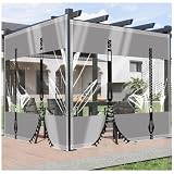 Telo Trasparente Impermeabile Esterno con Occhiellato 0.8x0.8m,0.5mm Personalizzabile Telone Trasparente con Cerniera per Serra Giardino Balcone Patio Auto,Resistente alle intemperie neve