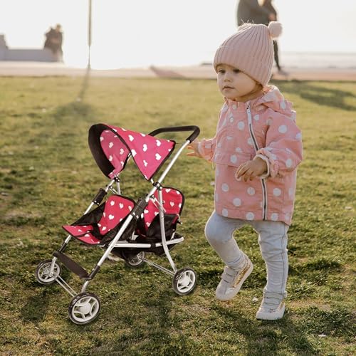 image for The New York Doll Collection My First Doll Twin Stroller - Cutest Hear