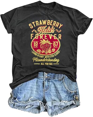 Women Old School Band Shirt Vintage Rock Music Tshirt Rock Festival Tees Wish You were Here Distressed Graphic Tee Tops